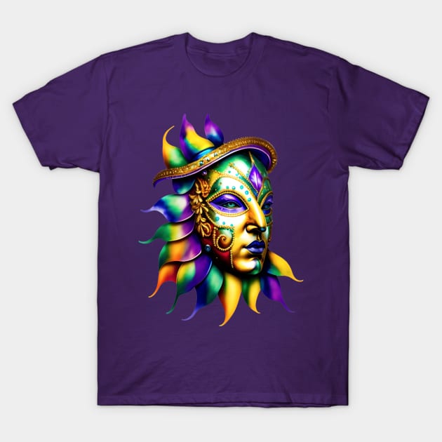 Mardi Gras Mask T-Shirt by tfortwo